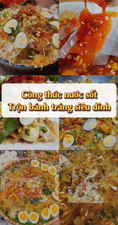 Công thức nước sốt trộn bánh tráng siêu dính