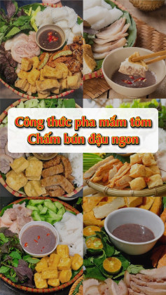 Công thức pha mắm tôm chấm bún đậu ngon