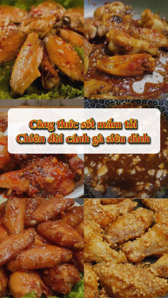 Công thức sốt mắm tỏi chiên đùi cánh gà siêu dính