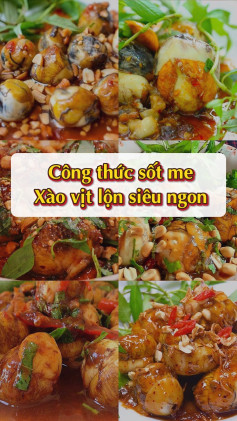 Công thức sốt me xào vịt lộn siêu ngon
