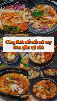 Công thức sốt nấu mì cay Hàn Quốc đơn giản tại nhà với hải sản, kim chi và rau củ