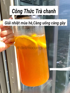 Công thức Trà chanh giải nhiệt mùa hè, càng uống càng gầy với đường phèn và trà khô