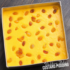 Creamy Custard Pudding with Raisins: Quick & Easy Muslim Wedding Dessert Recipe