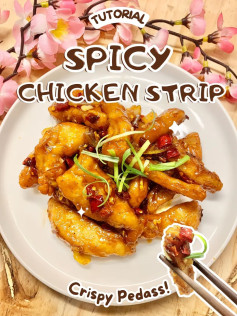 Crispy Spicy Chicken Strip - Tutorial Masak Ayam Goreng Bumbu Pedas