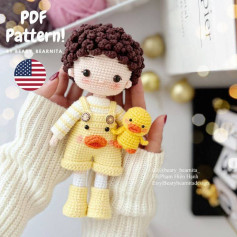 Crochet Amigurumi Boy and Duck PDF Pattern