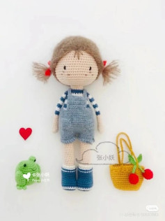Crochet Amigurumi Doll and Frog Pattern Chart Tutorial