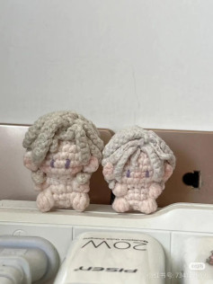 Crochet Amigurumi Doll Tutorial with Grey Hair and Pink Body Pattern