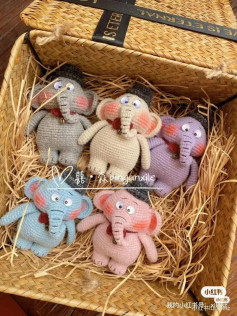 Crochet Amigurumi Dumbo Elephant Doll Pattern Chart