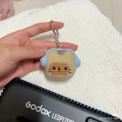 Crochet Amigurumi Keychain and Doll Pattern with Headphones