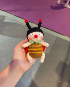 Crochet Amigurumi Ladybug Doll Pattern: Step-by-Step Instructions for Cute Insect Toy with Red Wings and Striped Body