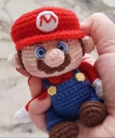 Crochet Amigurumi Mario Doll Tutorial Pattern Chart