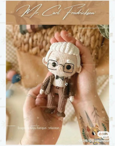 Crochet Amigurumi Mr. Carl Fredricksen Tutorial Pattern