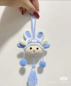 Crochet Amigurumi Pattern Collection: Lion Dance Rabbit, Unicorn, and Little Sheep Dolls with Detailed Instructions