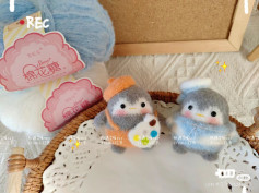 Crochet Amigurumi Penguin Pattern: Painter and Sailor Dolls