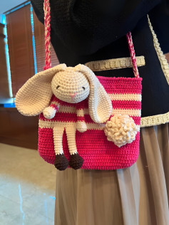 Crochet Bunny Bag Pattern with Amigurumi Rabbit Tutorial