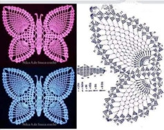 Crochet Butterfly Motif and Lace Chart Patterns