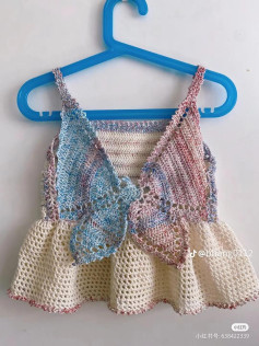 Crochet Butterfly Strap Dress Chart and Tutorial