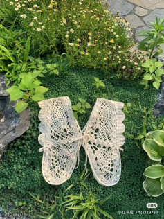 Crochet Butterfly Wings Chart: Intricate Lacy Pattern with Detailed Stitch Instructions