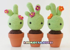 Crochet Cactus Doll Amigurumi Pattern Chart