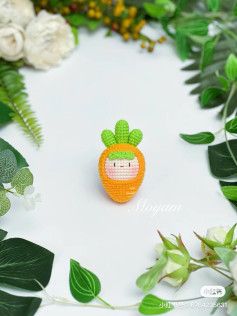 Crochet Carrot Amigurumi Doll Pattern Chart