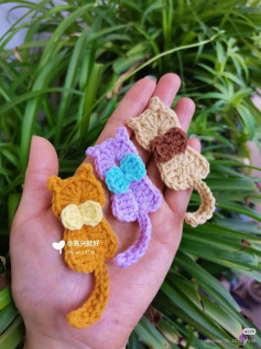 Crochet Cat Back View Flat Chart Pattern Tutorial