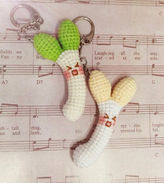 Crochet Celery Keychain Chart