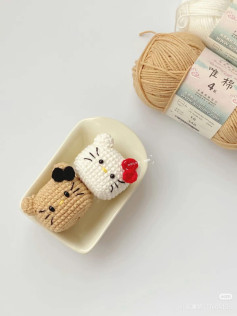 Crochet Chart: Cute Square Hello Kitty Doll Pattern