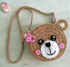 Crochet Chart for Cute Bear Bag and Mini Fruit Card Holders