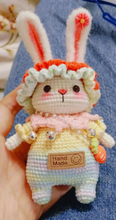 Crochet Chart for Improved Creamy Ball Rabbit Amigurumi Doll