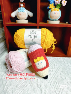 Crochet Chart Pattern for Cute Pencil Doll Body