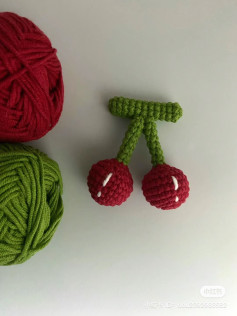 Crochet Cherry Pattern Tutorial