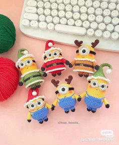 Crochet Christmas Minions Doll Pattern Chart