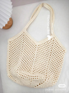 Crochet Clover Net Bag Pattern Chart