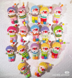 Crochet Clown Amigurumi Doll Pattern Tutorial