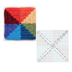 Crochet Colorwork Square Patterns with Charts