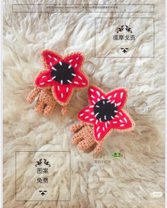 Crochet Demogorgon Keychain Pattern - Stranger Things