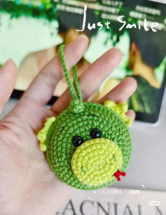 Crochet Dragon Head Keychain Pattern
