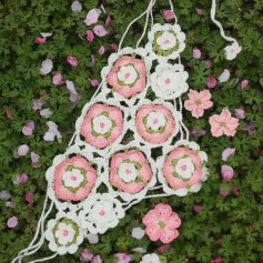 Crochet Flower Granny Square Chart and Accessories Pattern