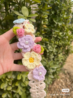 Crochet Flower Headband Pattern Chart