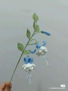 Crochet Flower Pattern Chart: Bluebell and Crape Myrtle