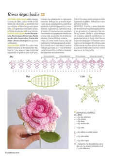 Crochet Flower Patterns: Graded Roses, Rounded Roses, Carnation and Poppy