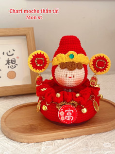 Crochet God of Wealth Amigurumi Pattern Chart