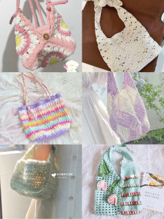 Crochet Granny Square Bag Tutorial and Design Collection