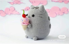 Crochet Ice Cream Cat Pattern Chart Tutorial