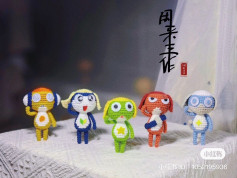 Crochet Keroro Amigurumi Pattern: Full Body, Hands and Hat Chart