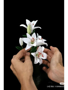 Crochet Lily Flower Pattern Chart: Petal and Stamen Instructions by Happy Patty Crochet