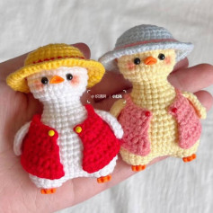 Crochet Little Duckling Amigurumi Pattern Chart