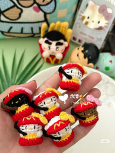 Crochet McDonald's Happy Meal Amigurumi Pattern Chart