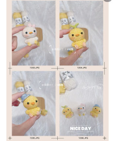 Crochet Mini Chick Pattern: Cute Yellow and White Amigurumi Doll Tutorial