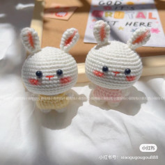Crochet Mini Rabbit Doll Pattern and Tutorial Chart